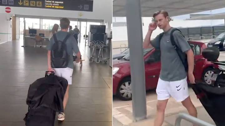 Frenkie de Jong surpris en train de prendre un vol pour Londres avant la date limite des transferts.