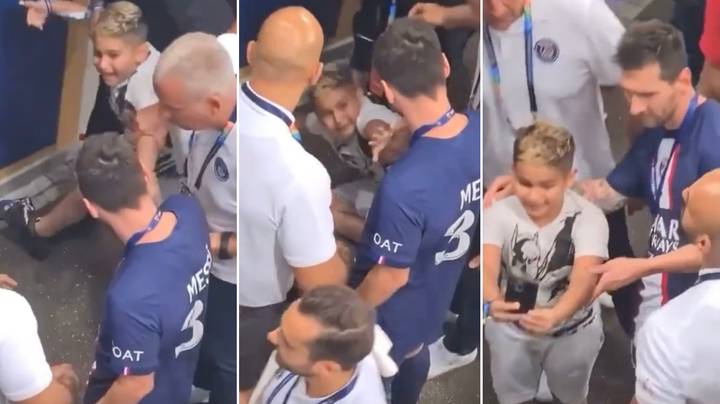 Messi empêche la sécurité d’expulser un jeune fan qui voulait absolument prendre un selfie