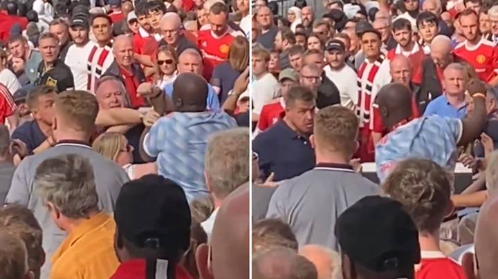 Une vidéo choquante montre des supporters de Man Utd se battant entre eux pendant la défaite contre Brighton.