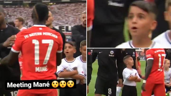 Sadio Mane a laissé la mascotte de l’Eintracht Francfort sous le choc avant ses débuts au Bayern