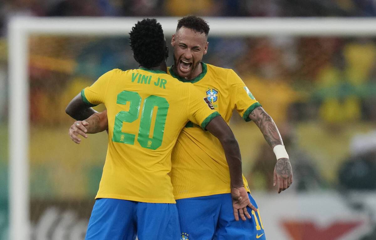 1200x768 neymar et vinicius ont porte le bresil face au chili jeudi au maracana en qualifications pour la