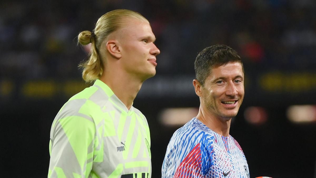 Lewandowski et Haaland ex-aequo 3e, les meilleurs buteurs au monde en 2022