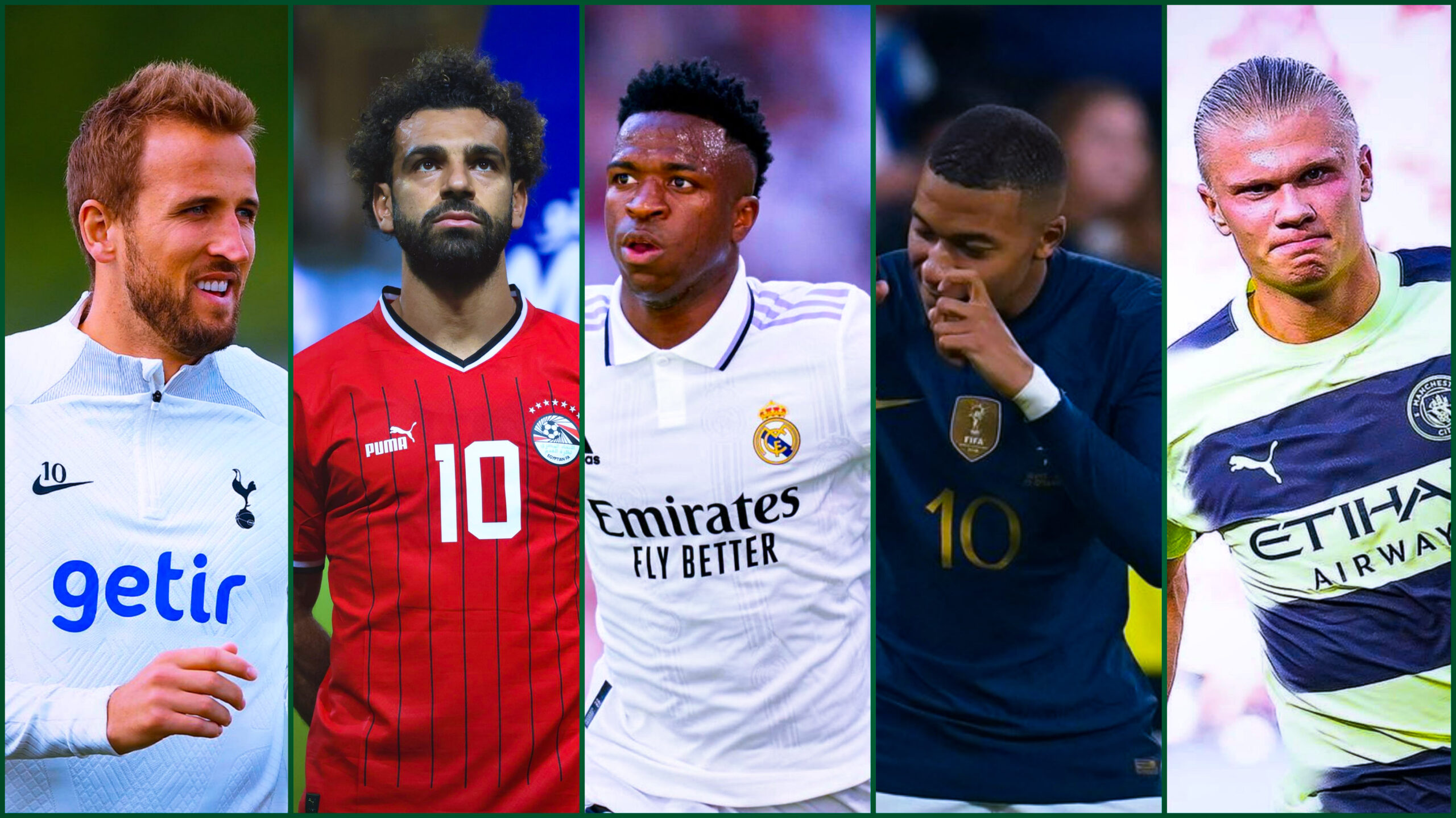 Vinicius sur le podium, Salah 7è, Mbappé, Haaland, les joueurs les plus précieux du monde