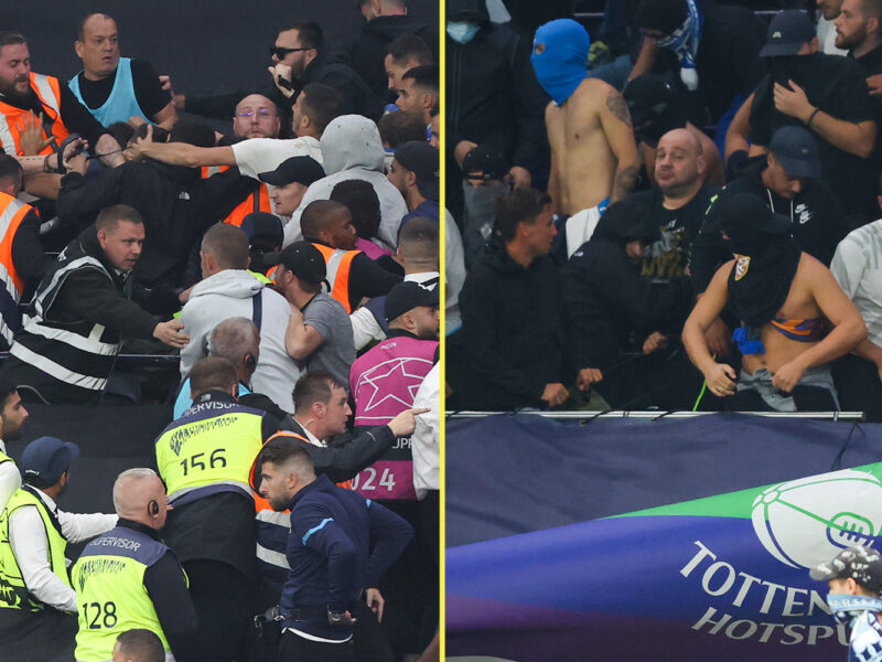 LdC : 5 supporters de l’OM arrêtés, policier blessé après les violences au Tottenham Stadium