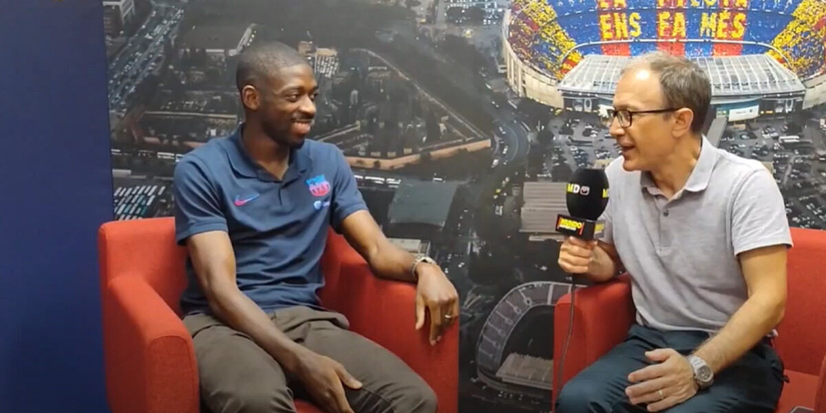 imagen de ousmane dembele en una entrevista con mundo deportivo captura mundo deportivo