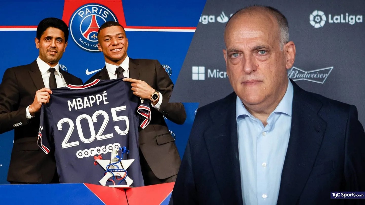 Liga: Javier Tebas fracasse encore Kyllian Mbappé et la Ligue 1