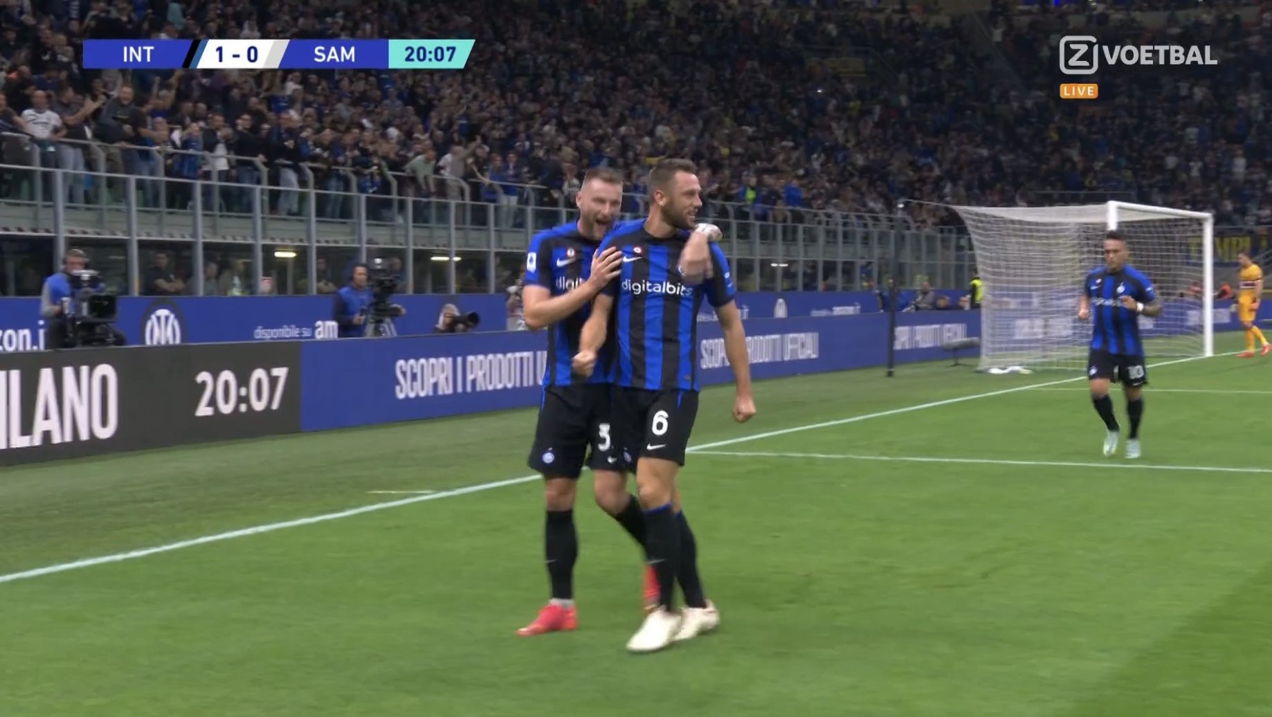 Sur coup de tête magique, De Vrij lance le compteur pour l’Inter contre Sampdoria (VIDÉO)