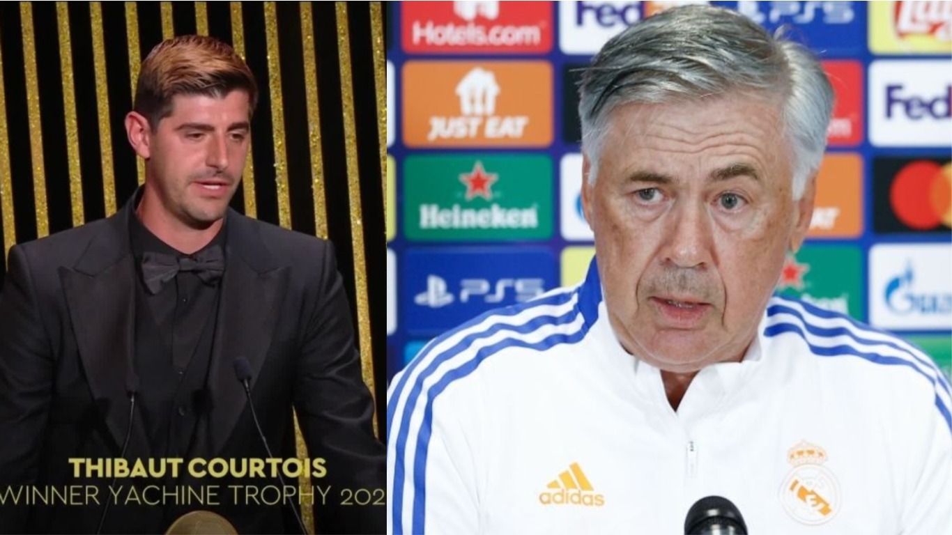 Classement Ballon d’or 2022 : Ancelotti pas d’accord avec Thibaut Courtois