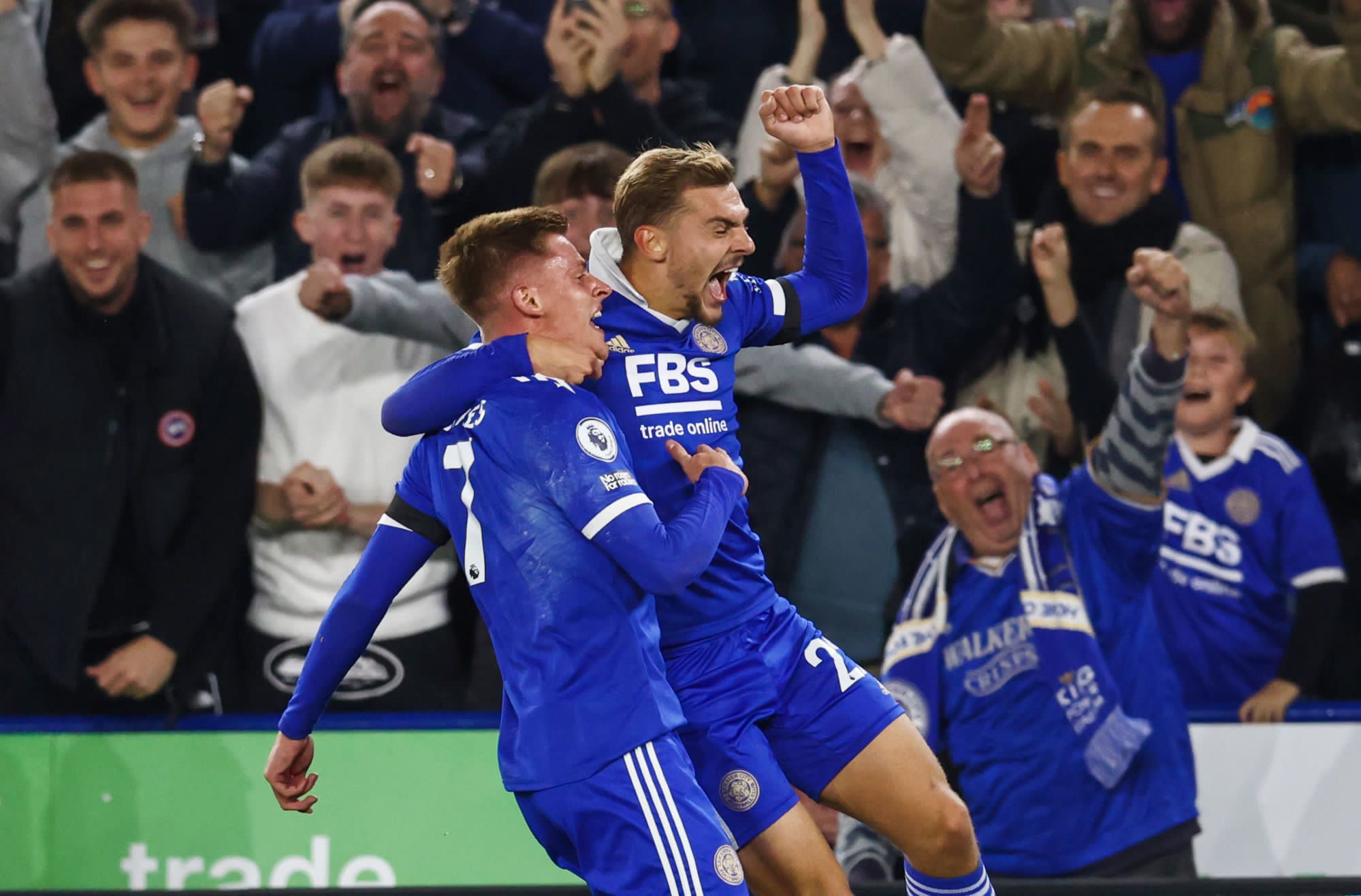 Porté par un immense Maddison, Leicester signe sa première victoire de la saison