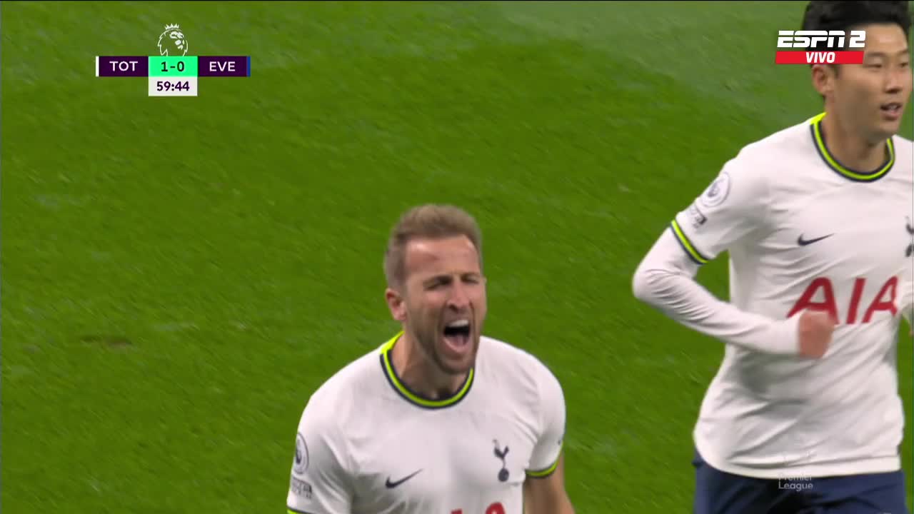 Harry Kane ouvre le score pour Tottenham contre Everton (VIDEO)