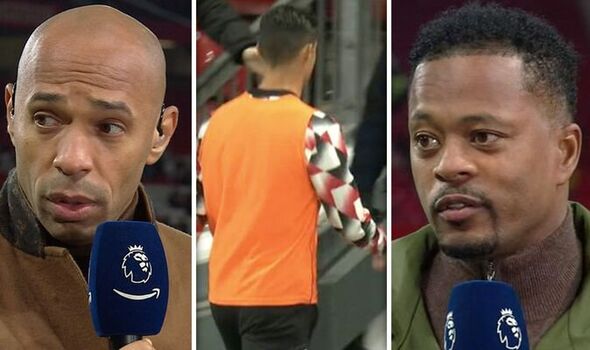 Thierry Henry et Evra réagissent au départ de Ronaldo lors de la victoire de Man Utd sur Tottenham