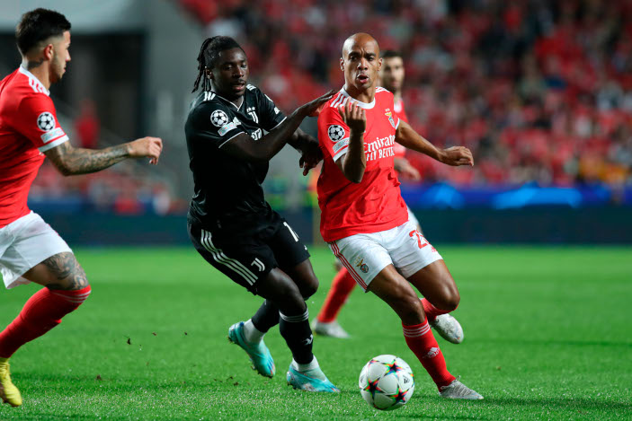 La Juventus s’incline face au Benfica et est éliminée de la Ligue des champions