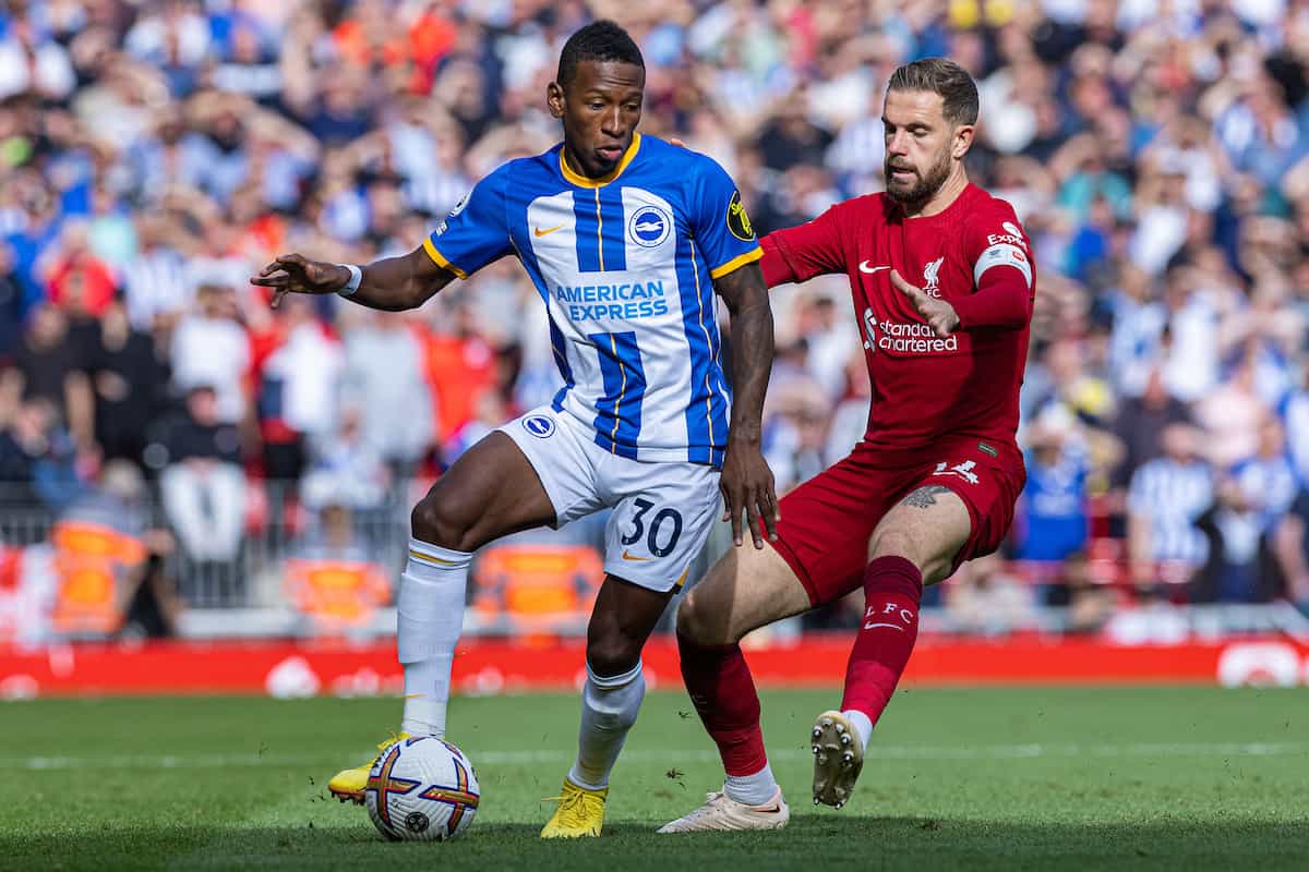 Premier League : Liverpool tenu en échec à domicile par Brighton