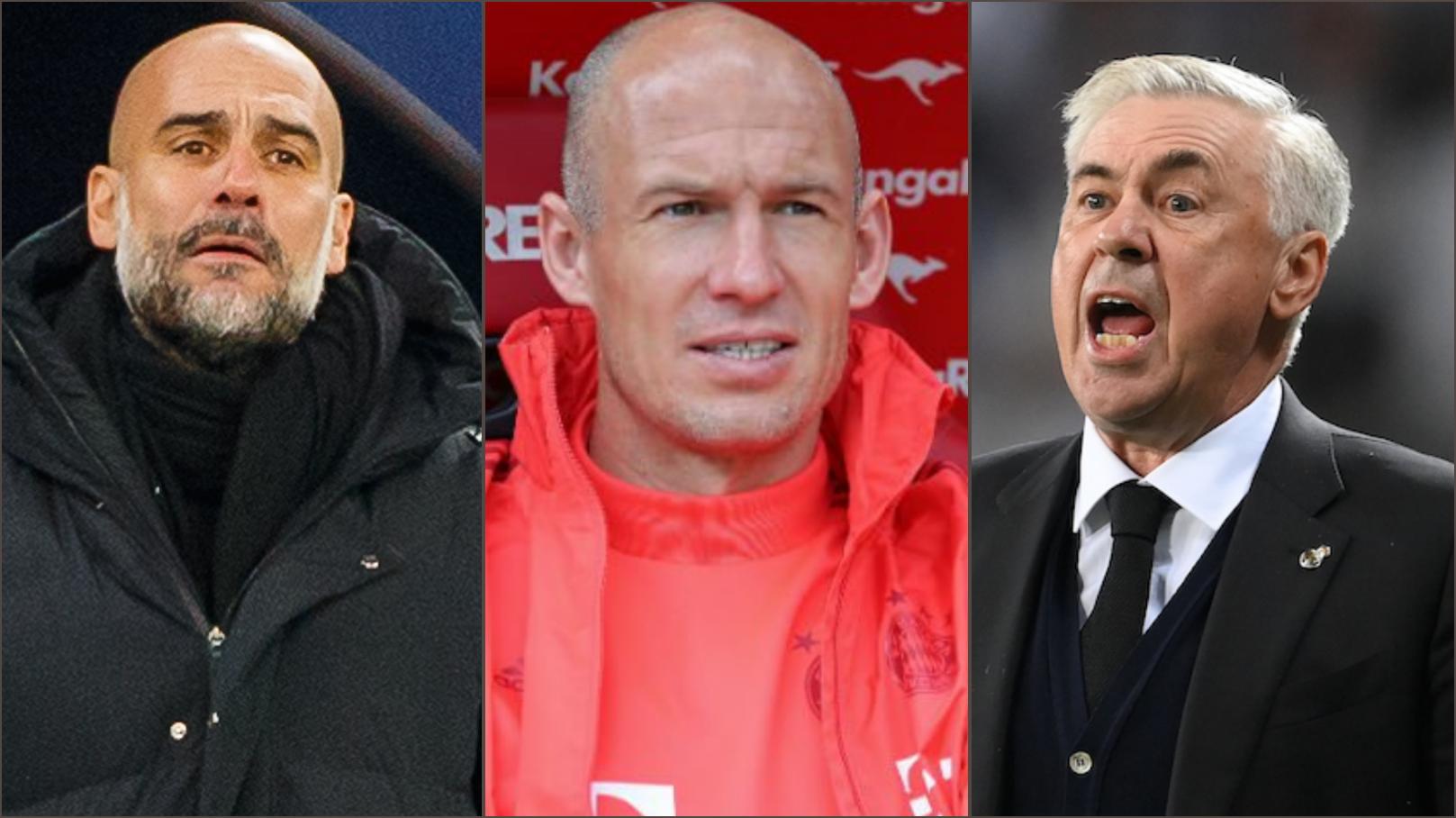«Pep est possédé mais Carlo est … », Arjen Robben tranche entre Guardiola et Ancelotti