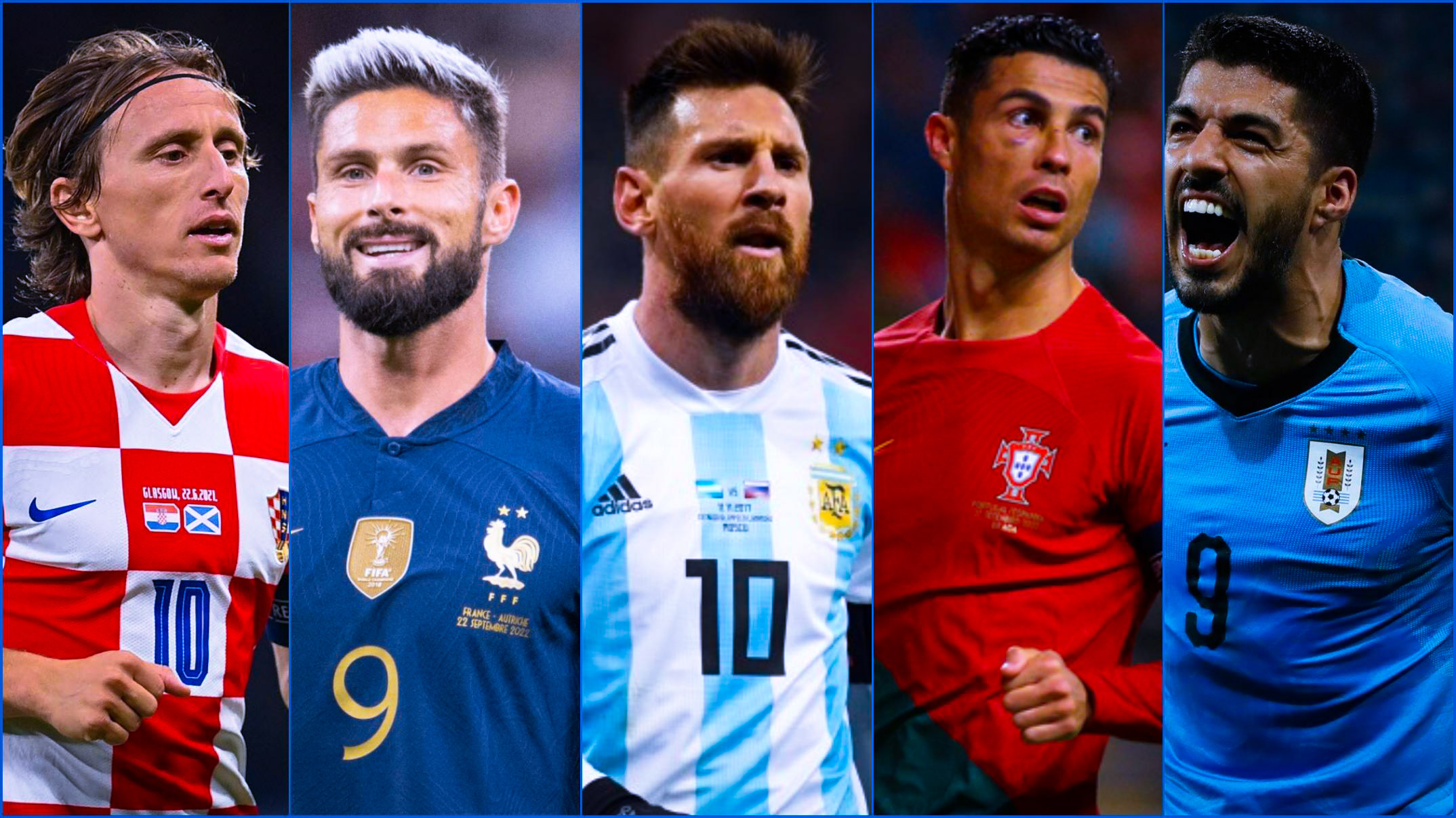 Ronaldo, Messi, Giroud et ces 10 stars qui disputent leur dernière coupe du monde