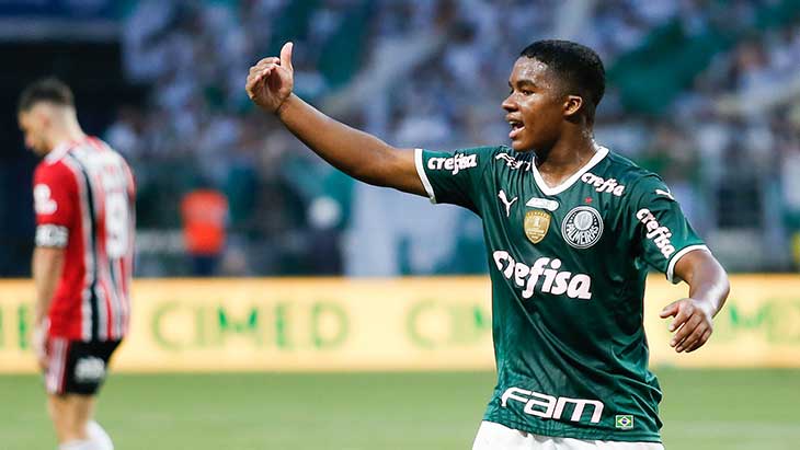 endrick pouce palmeiras