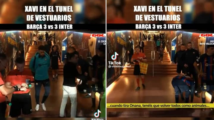 Les images du tunnel montrent que les défenseurs du FC Barcelone ont ignoré les avertissements de Xavi à l’Inter Milan.