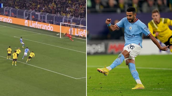 Les fans sont convaincus que la « théorie de Riyad Mahrez » est vraie après le penalty manqué contre le Borussia Dortmund.