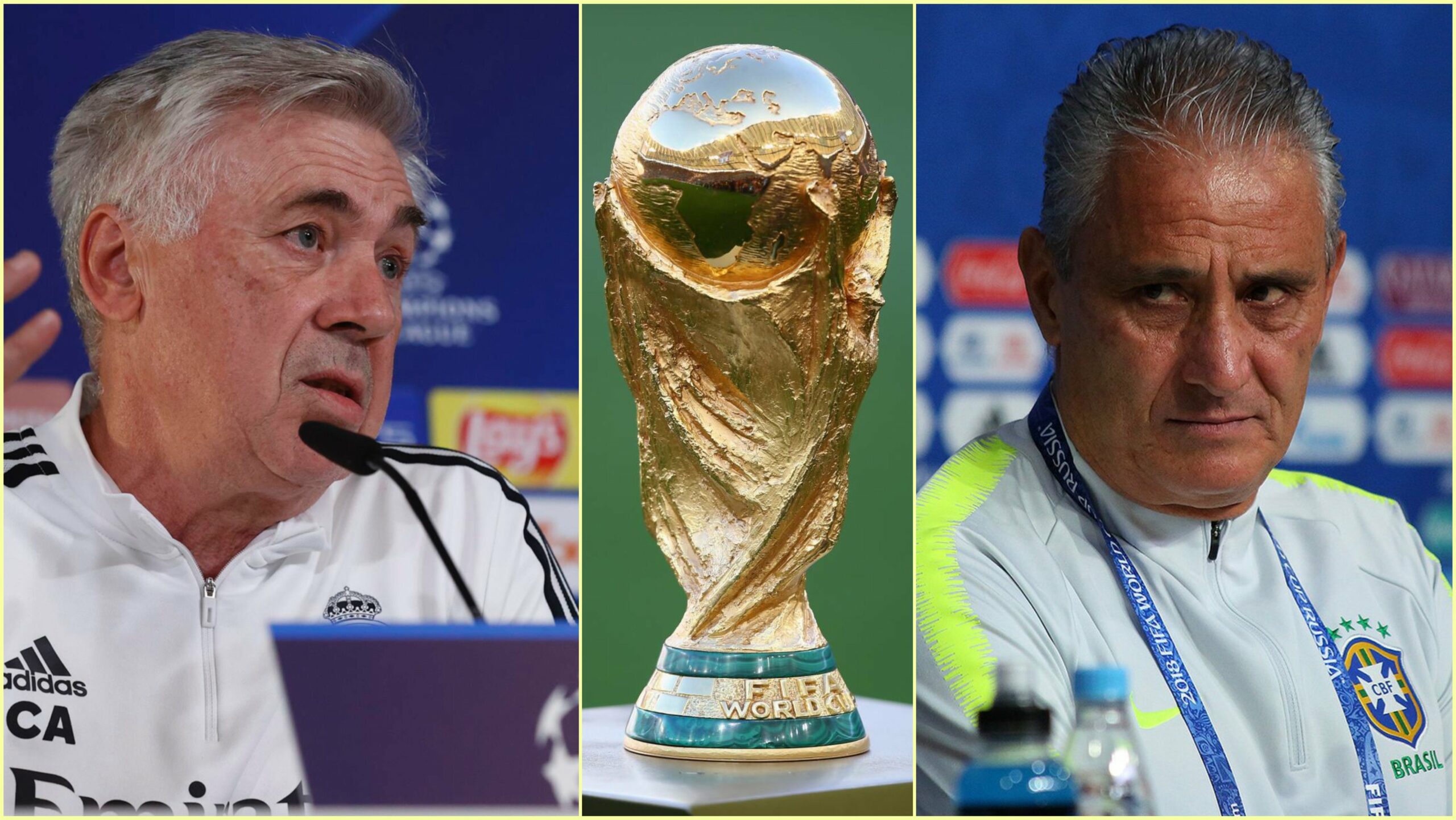 Ancelotti interpelle Tite (sélectionneur Brésil) : « Ils peuvent jouer les premiers rôles à la Coupe du monde »