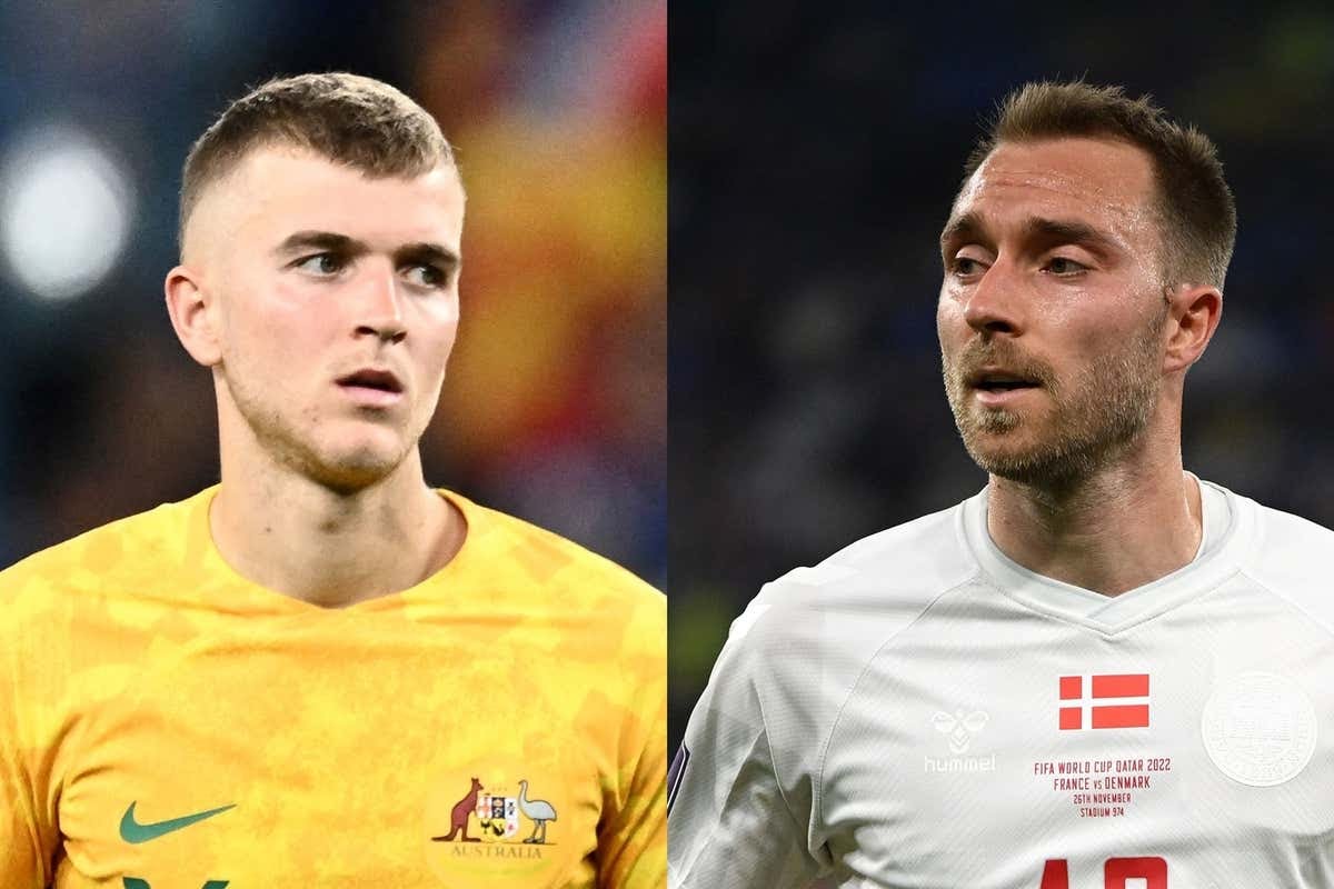 Braithwaite et Eriksen titulaires, les équipes officielles de Australie – Danemark