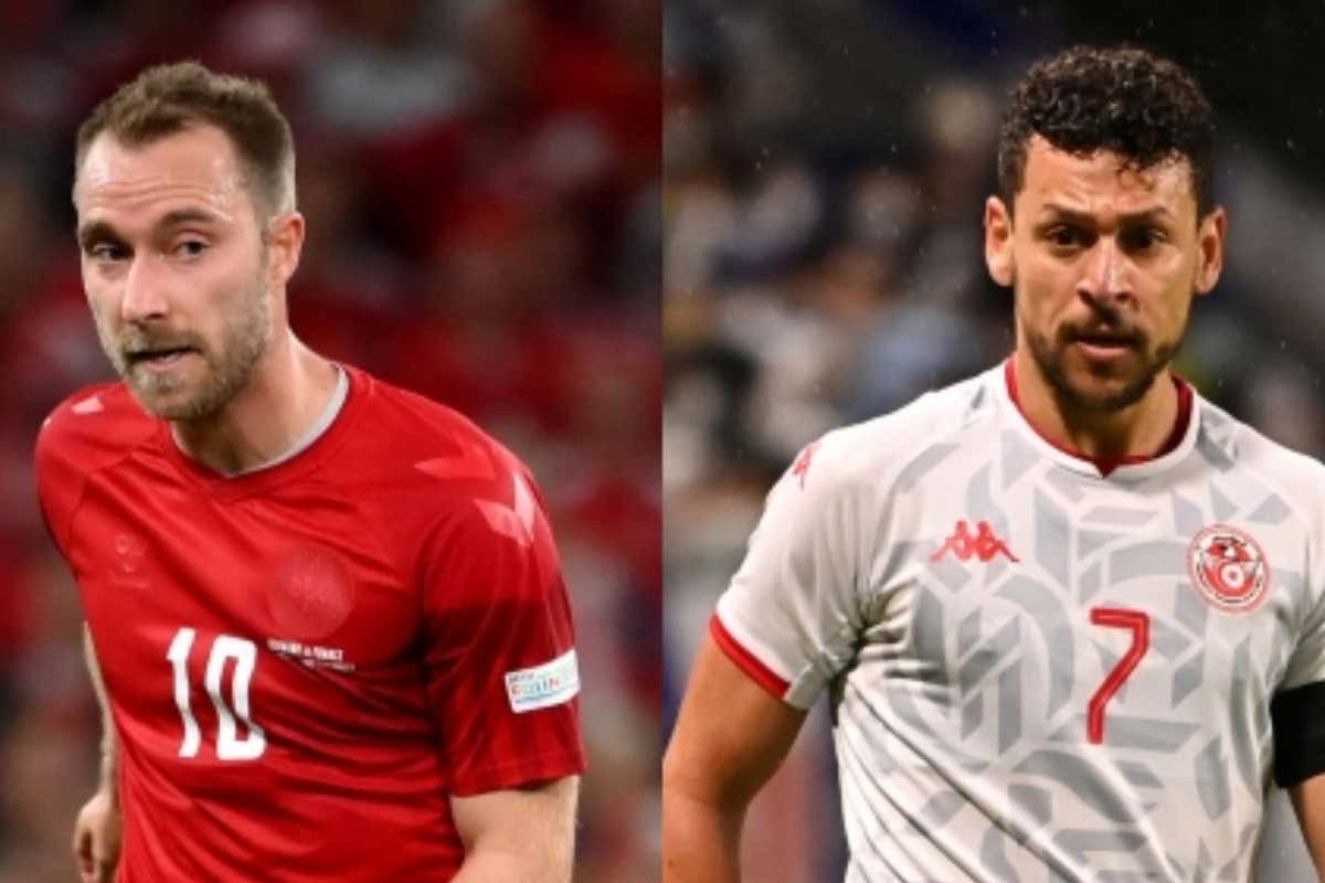 Christian Eriksen Denmark Youssef Msakni Tunisia