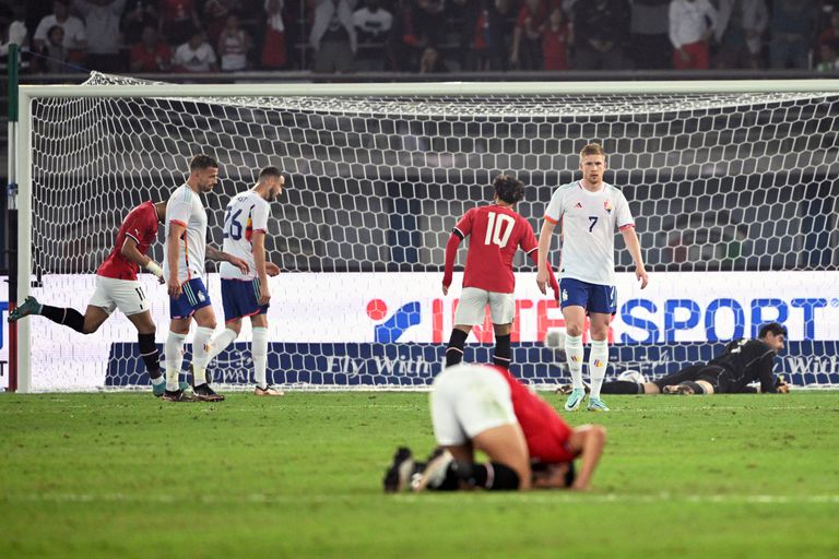 Pour son dernier match avant le Mondial, la Belgique tombe face à l’Egypte