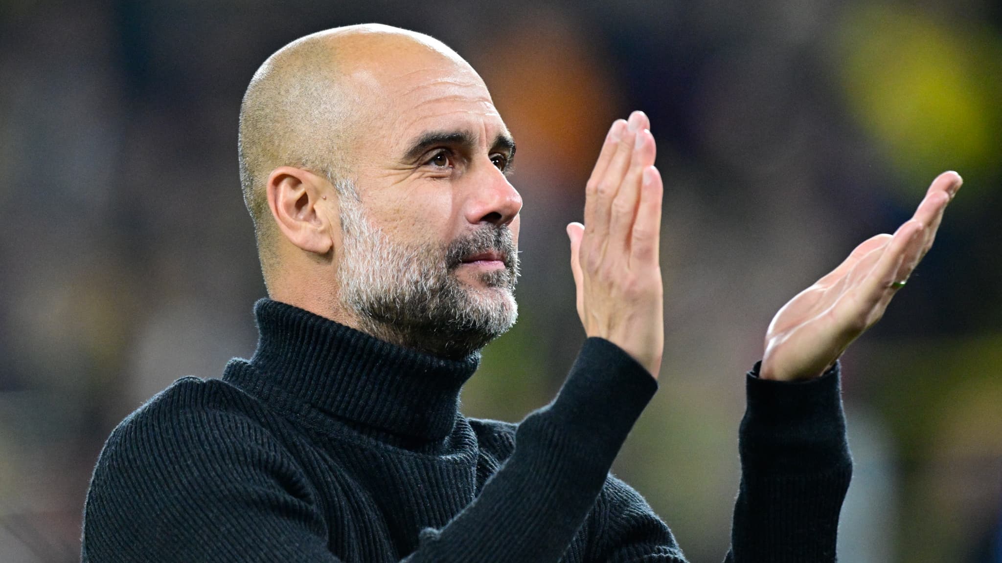 Pep Guardiola apres le match contre Dortmund le 25 octobre 2022 1510629