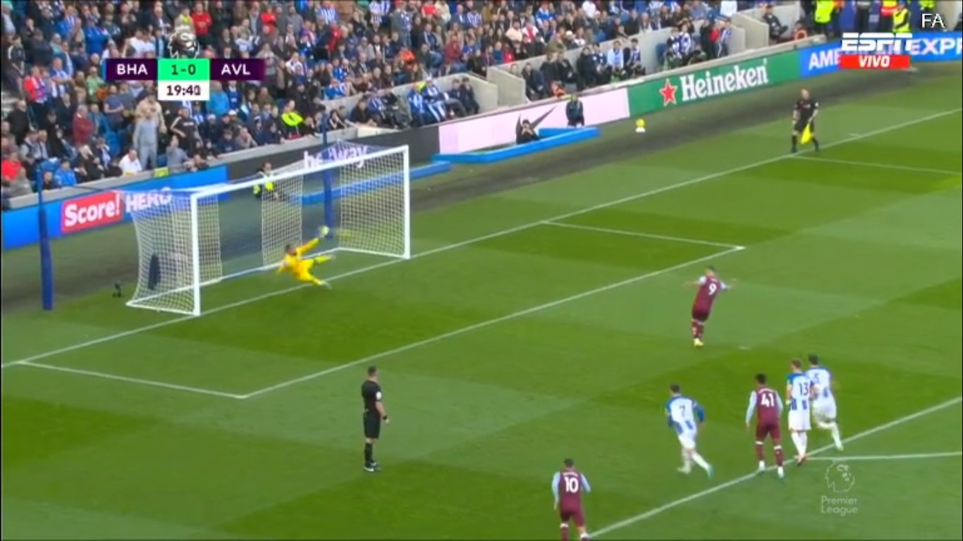 Aston Villa égalise contre Brighton grâce à Danny Ings (vidéo)