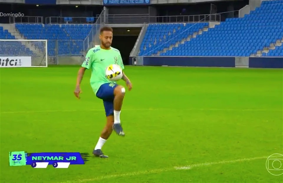 Brésil: Neymar fait le show avec un ballon tombé d’un drone, la vidéo devient virale