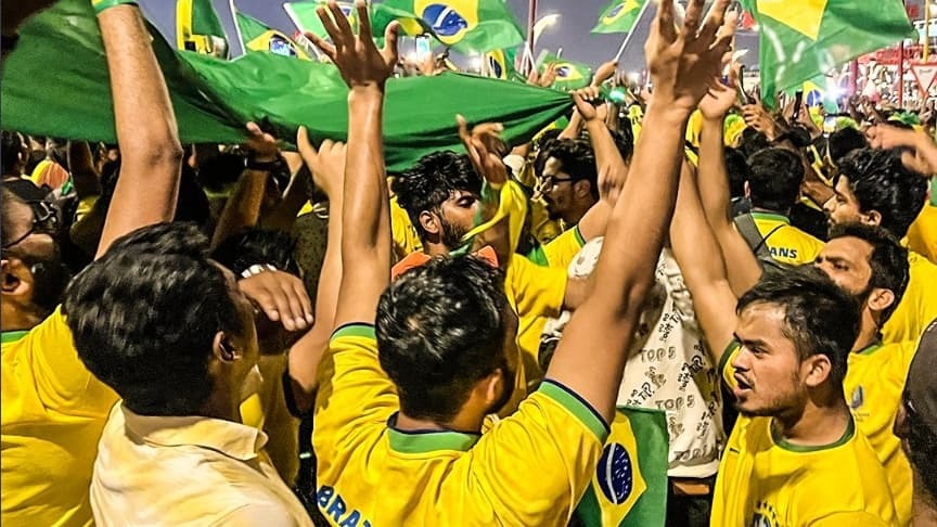 Coupe du monde: Les supporters brésiliens chambrent le Real Madrid