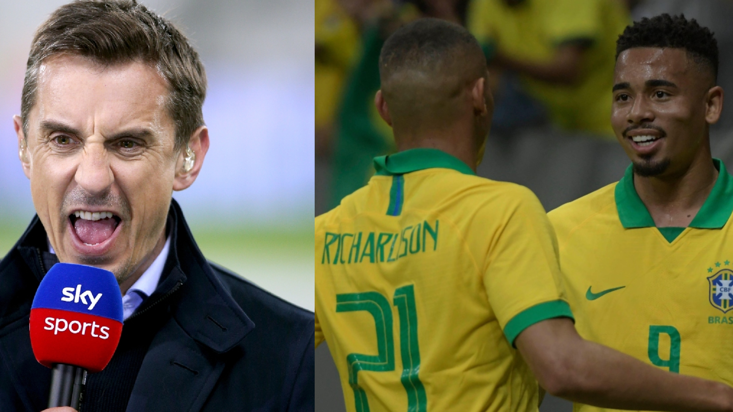 Coupe du monde : Gary Neville réagit au fait que Richarlison ait été préféré à Jesus pour l’attaque du Brésil