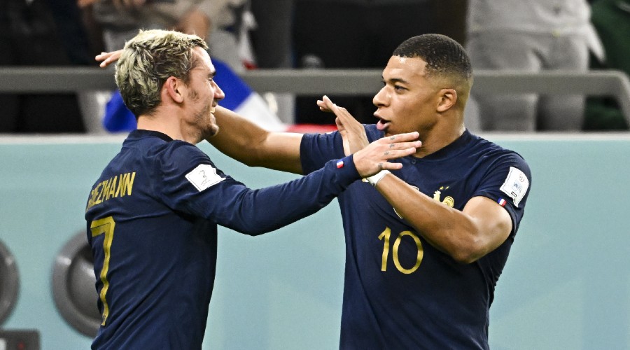 Antoine Griezmann et Kylian Mbappe