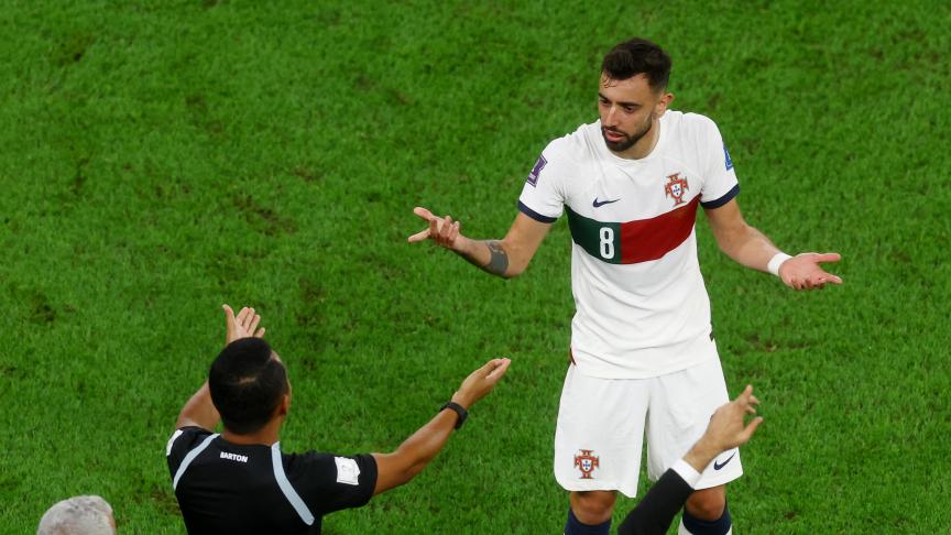 « Ils ont fait pencher le match en notre défaveur », Bruno Fernandes a le seum après l’élimination du Portugal