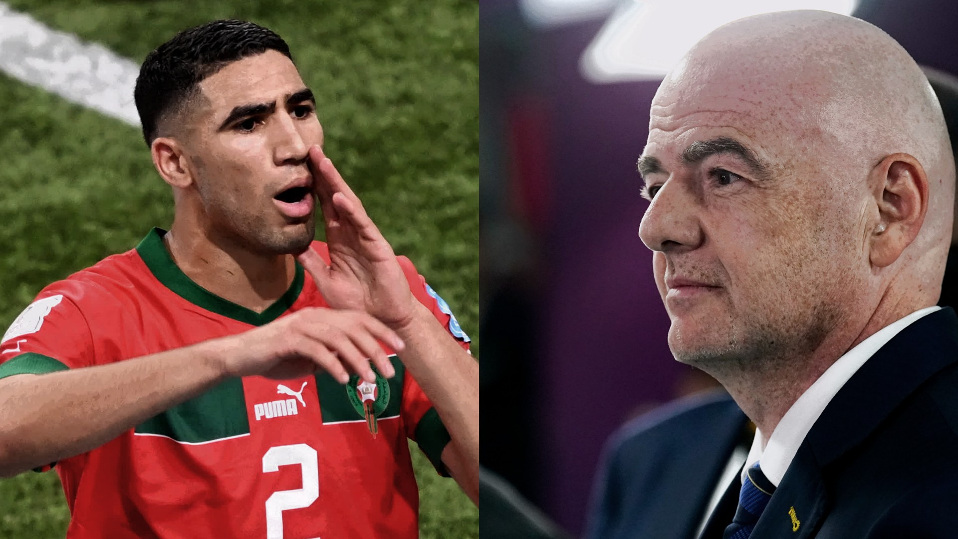 Maroc: Achraf Hakimi demande pardon à Gianni Infantino (FIFA)