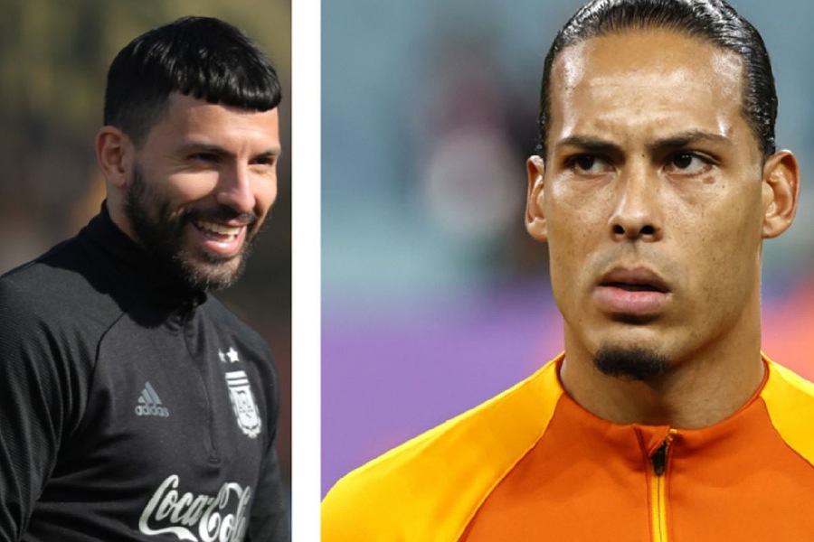 Pays-Bas vs Argentine : Agüero explique à ses anciens coéquipiers comment battre Van Dijk