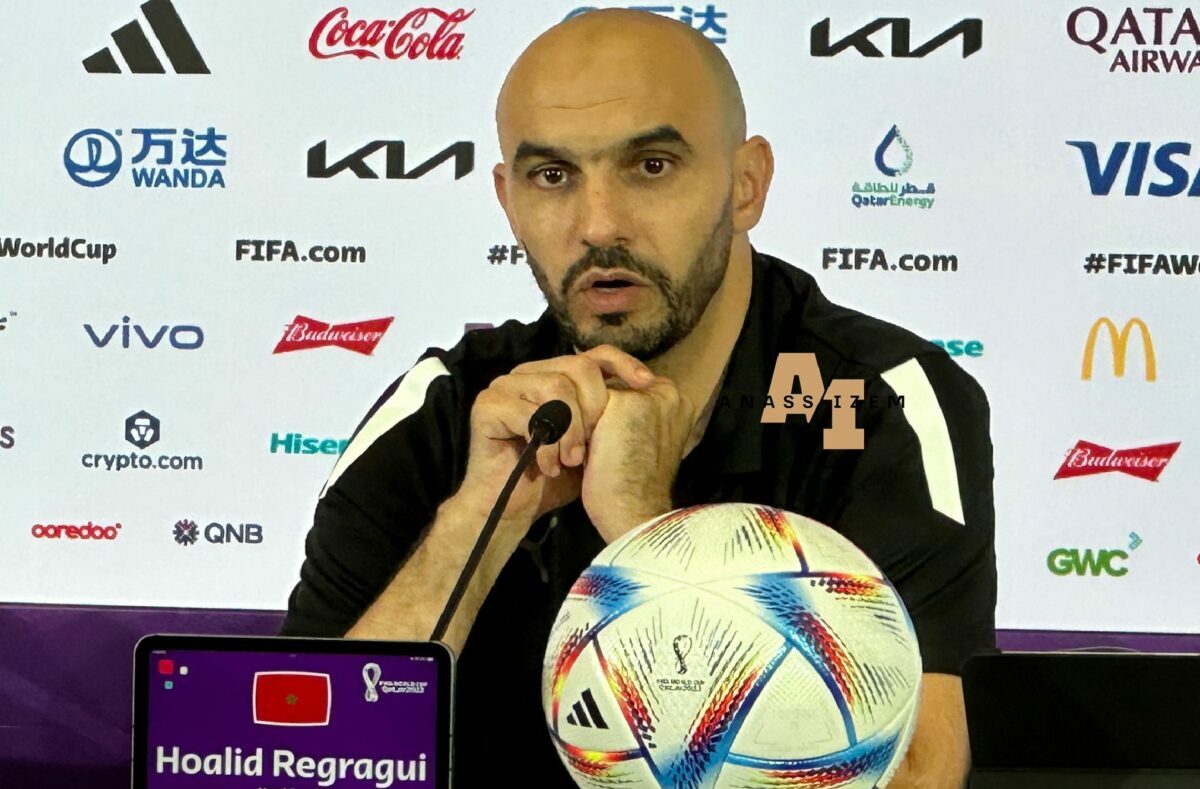 Les mots de forts de Regragui (coach Maroc) avant l’Espagne : « Il y a des escrocs dans le foot »