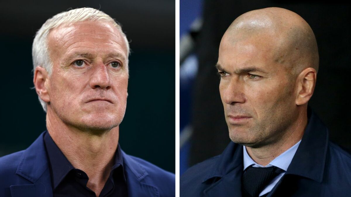 didier deschamps pourrait etre remplace par zinedine zidane en cas d echec a la coupe du monde 2022