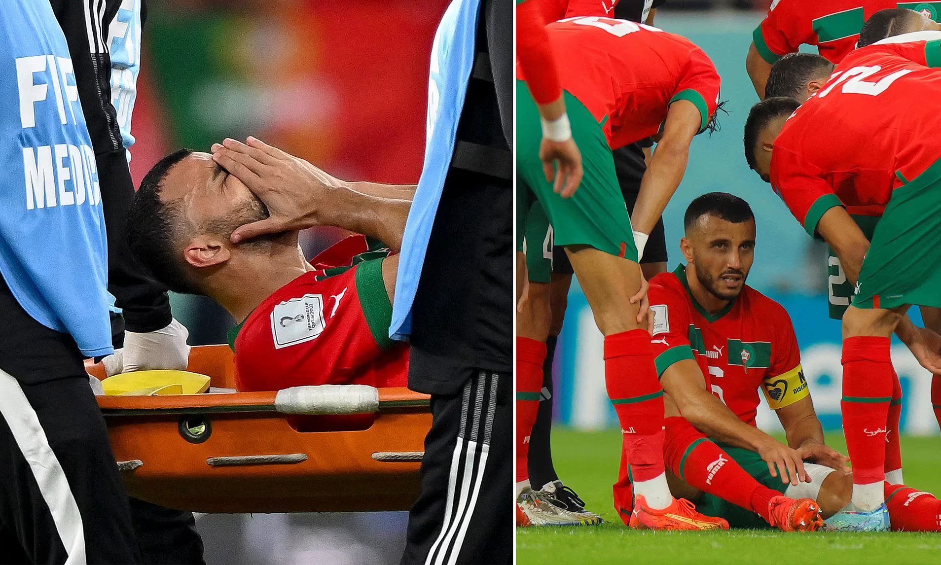 Maroc : Des nouvelles de Romain Saiss blessé et évacué sur civière