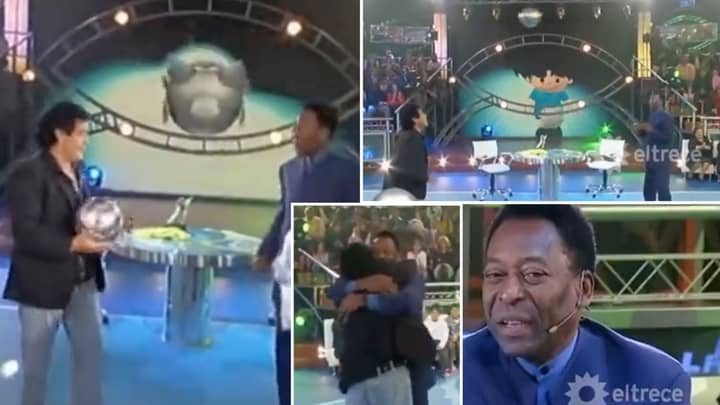 La vidéo de Pelé et Diego Maradona faisant une tête entre eux est tellement saine