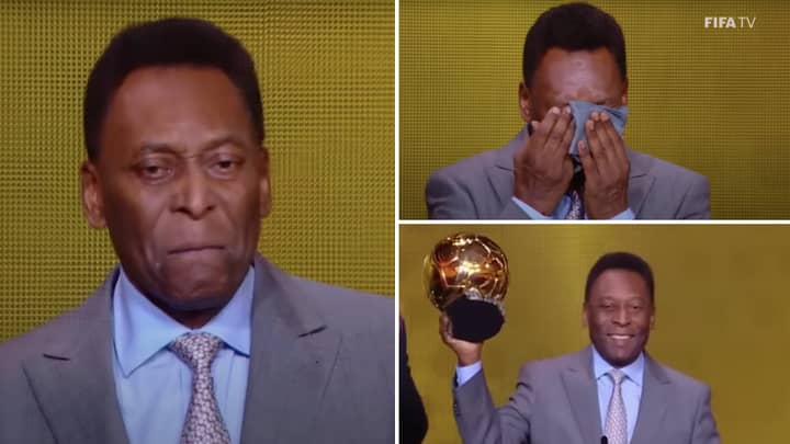 Pelé a reçu le Ballon d’Or en 2014 avec beaucoup d’émotion