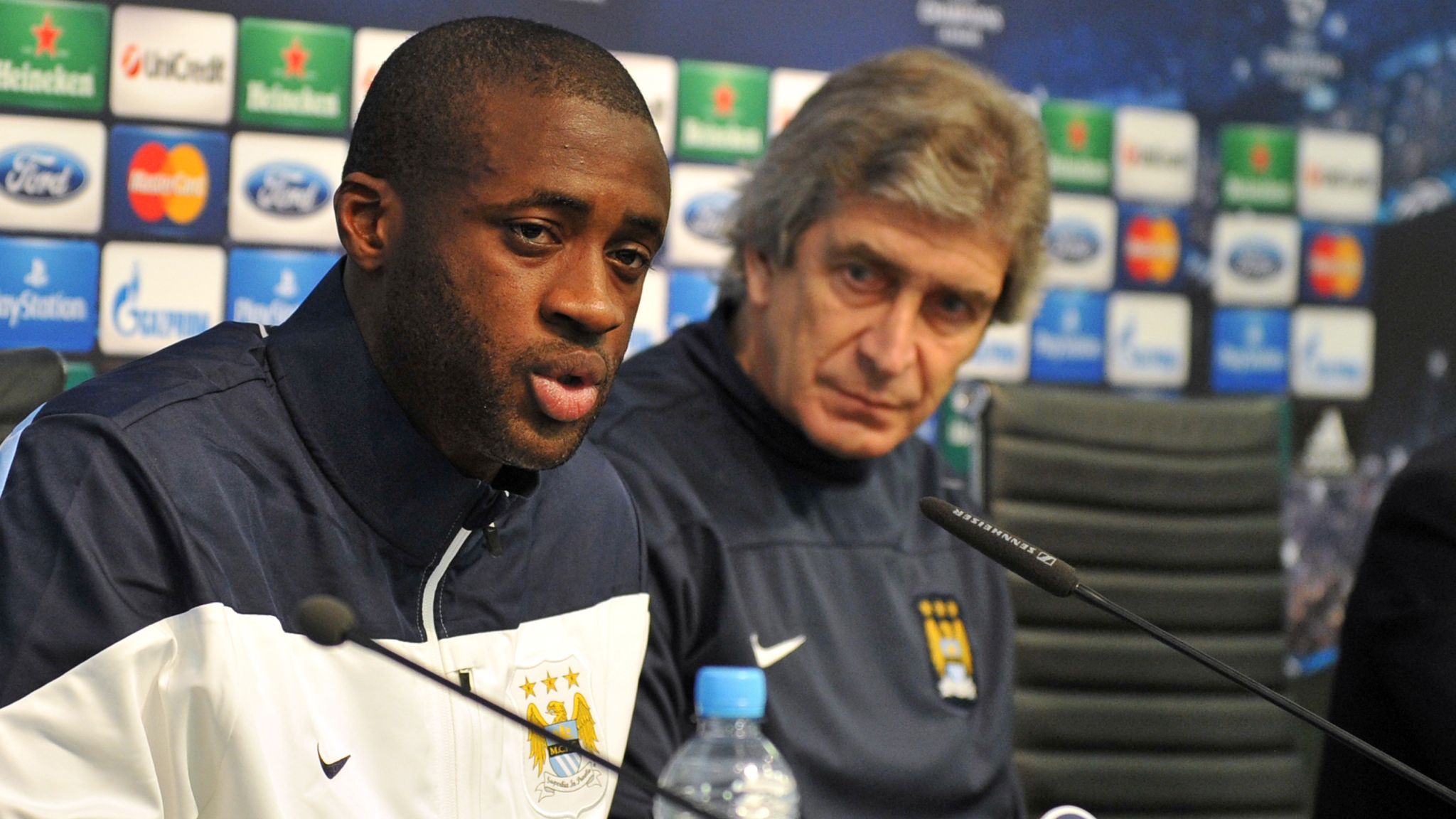 yaya toure manchester city champions league press manuel pellegrini 3085273