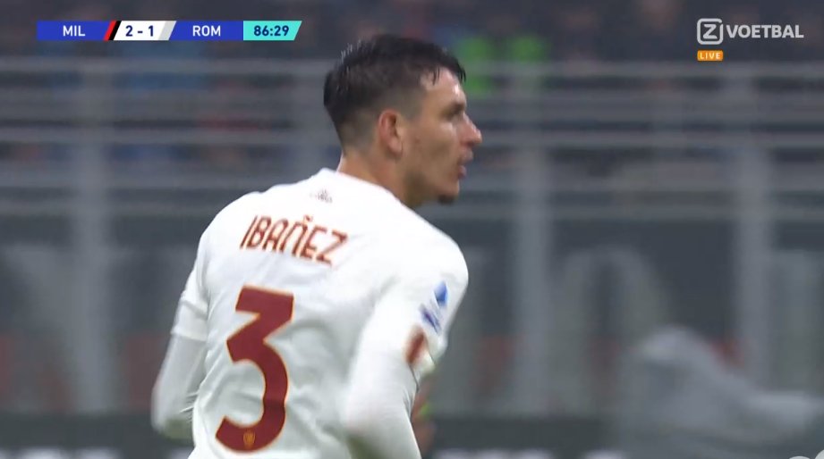 Coup de tête fort, Ibanez réduit l’écart pour l’AS Roma (VIDÉO)