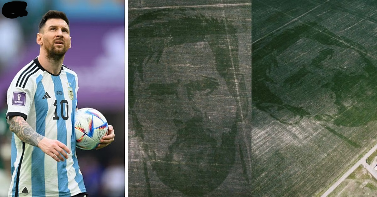 Un champ de maïs argentin planté du visage de Lionel Messi pour immortaliser le triomphe de la Coupe du Monde