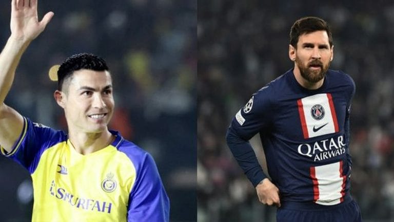Cristiano Ronaldos Al Nassr to meet Lionel Messis PSG in a friendly match this month 768x432 1