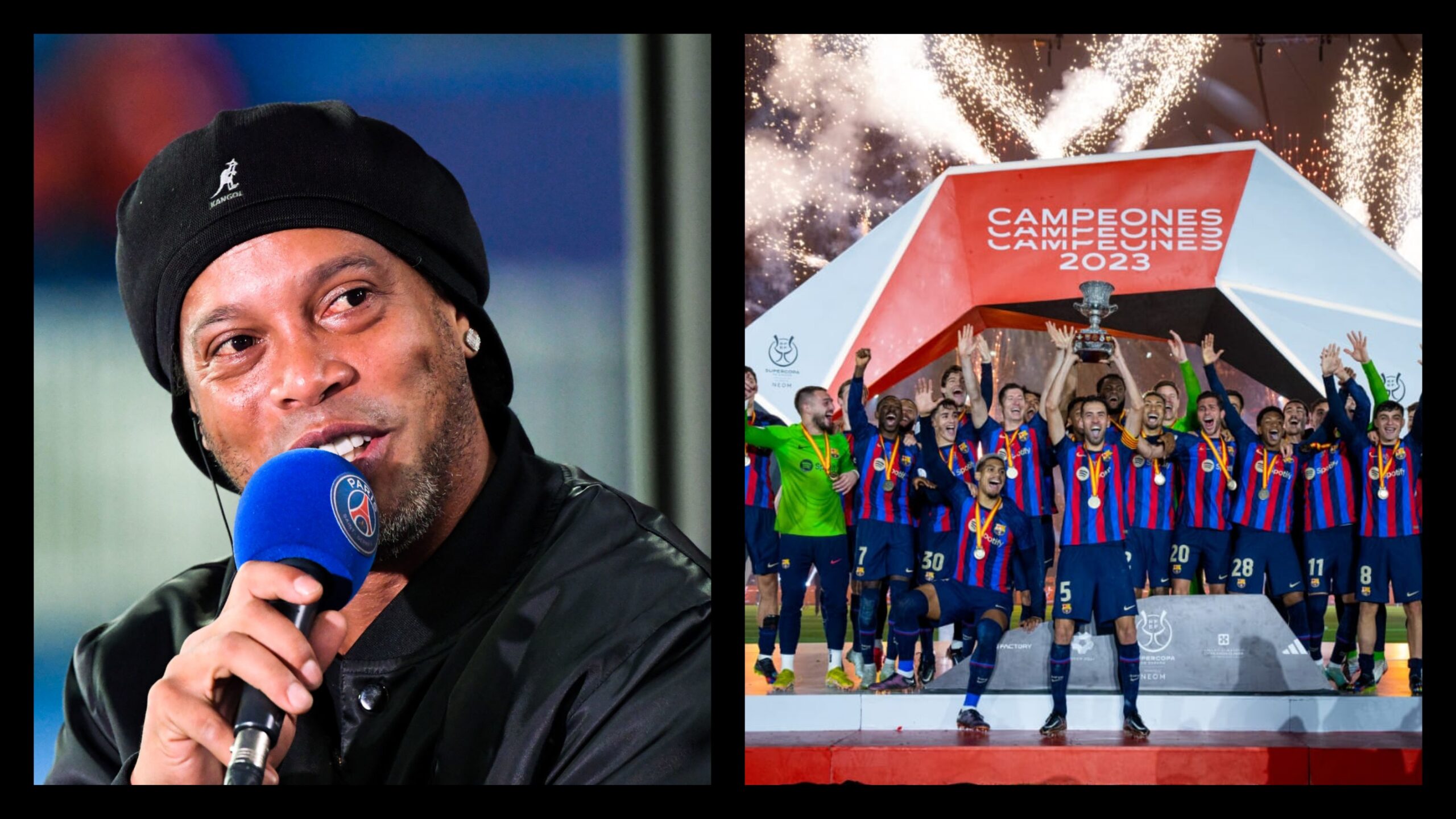 Le Barça Super Champion, Ronaldinho se lâche « c’est la bonne voie »
