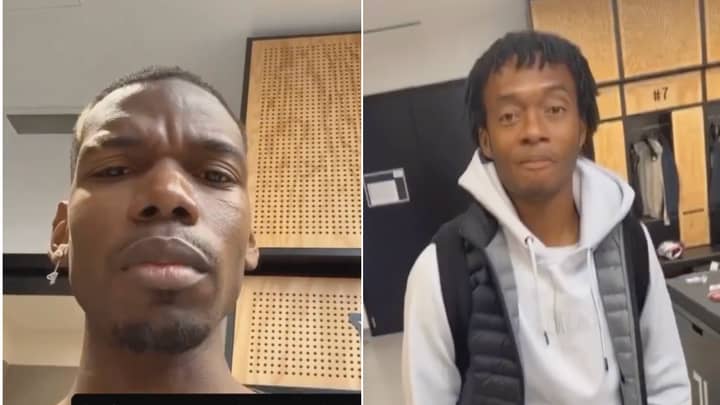 Pogba se moque de Cuadrado, son coéquipier à la Juventus, à propos de ses chaussures et lui demande « qu’est-ce que c’est ?