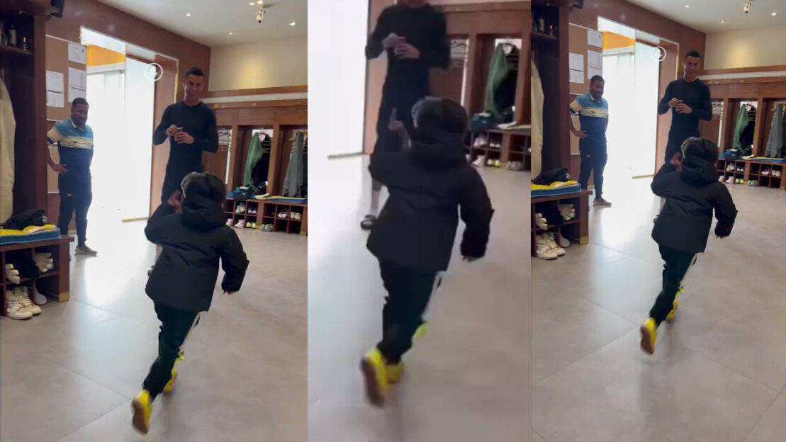 What Talisca’s son did in front of Ronaldo [VIDEO]