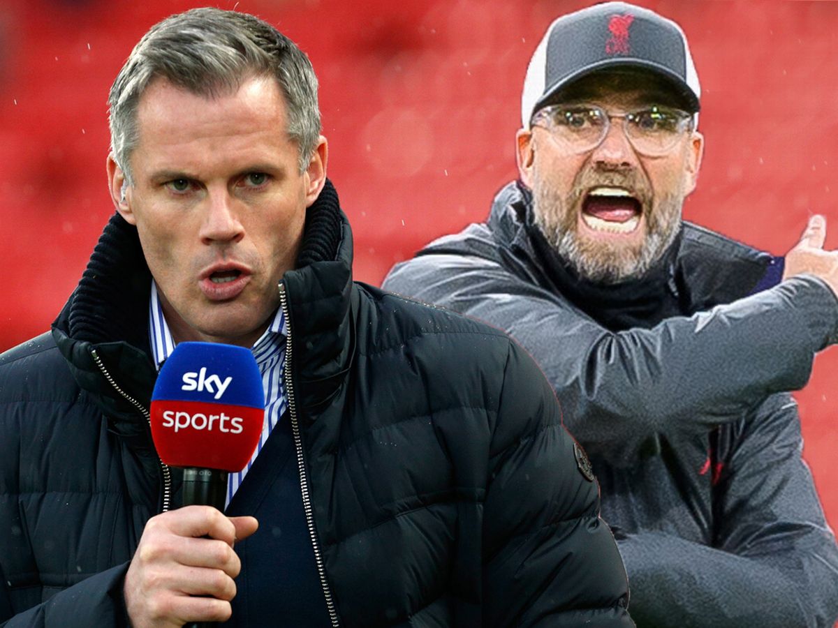 0 MAIN Jamie Carragher avoiding Jurgen Klopp at Anfield after Liverpool criticism