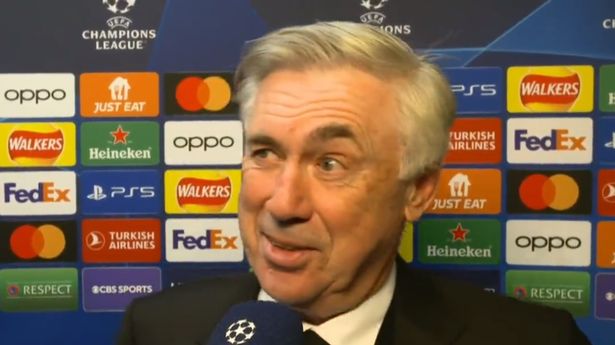 Carlo Ancelloti : « c’est juste ce que j’ai fait à la mi-temps de Liverpool vs Real Madrid »