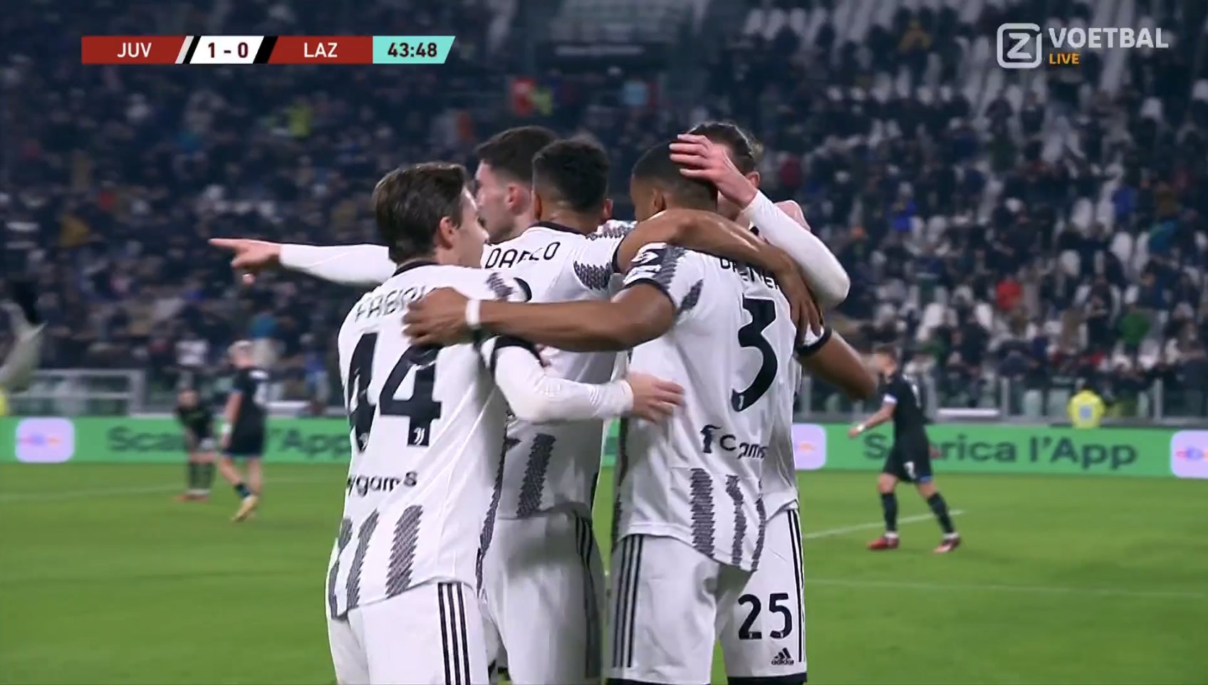 Bremer ouvre le score pour la Juve contre la Lazio (vidéo)